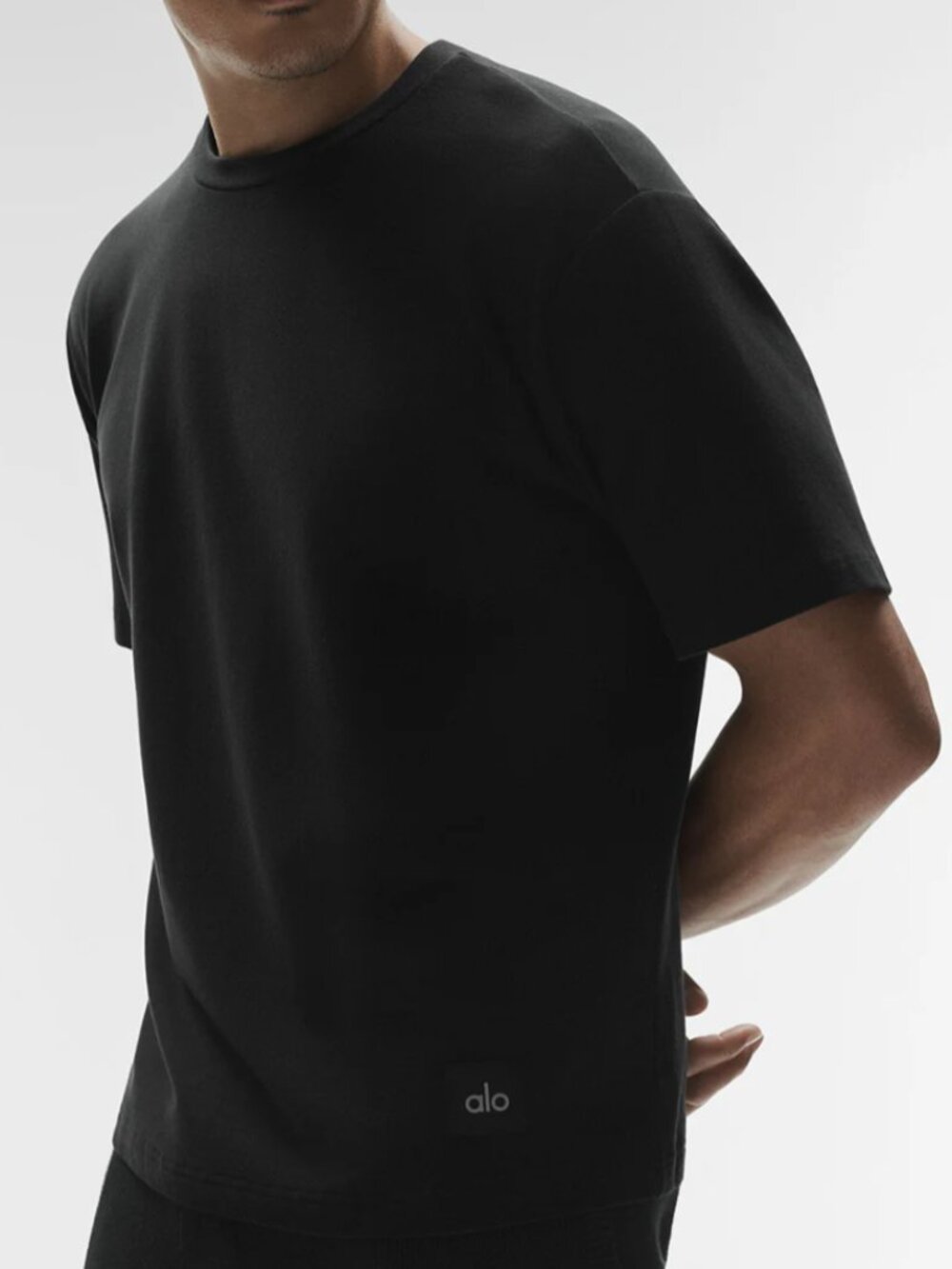 Alo Yoga Double Take Short-Sleeve Oversized Tee In Black - Men's Size S (NWT)